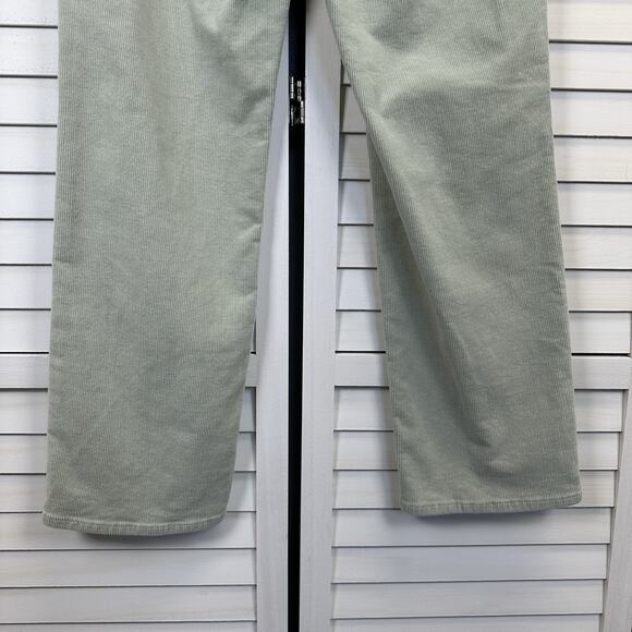 Rollas‎ X Anthropologie Green Original High Rise Straight Corduroy Pants Size 29 - Picture 7 of 10